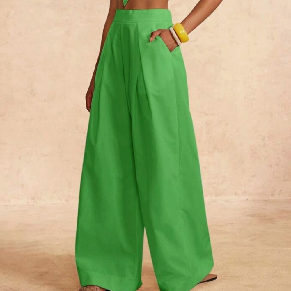 Brand New ZIVAH Wide Leg 2 Piece Trouser Set for Shein - Size Medium - Picture 3 of 8